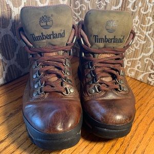 Timberland Euro Hiker Boots Brown Leather W5